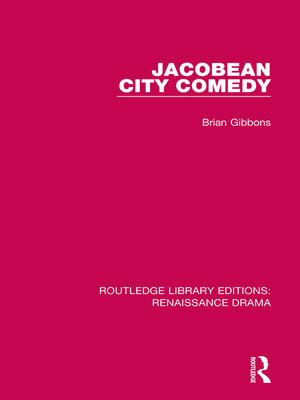 cover image of Jacobean City Comedy